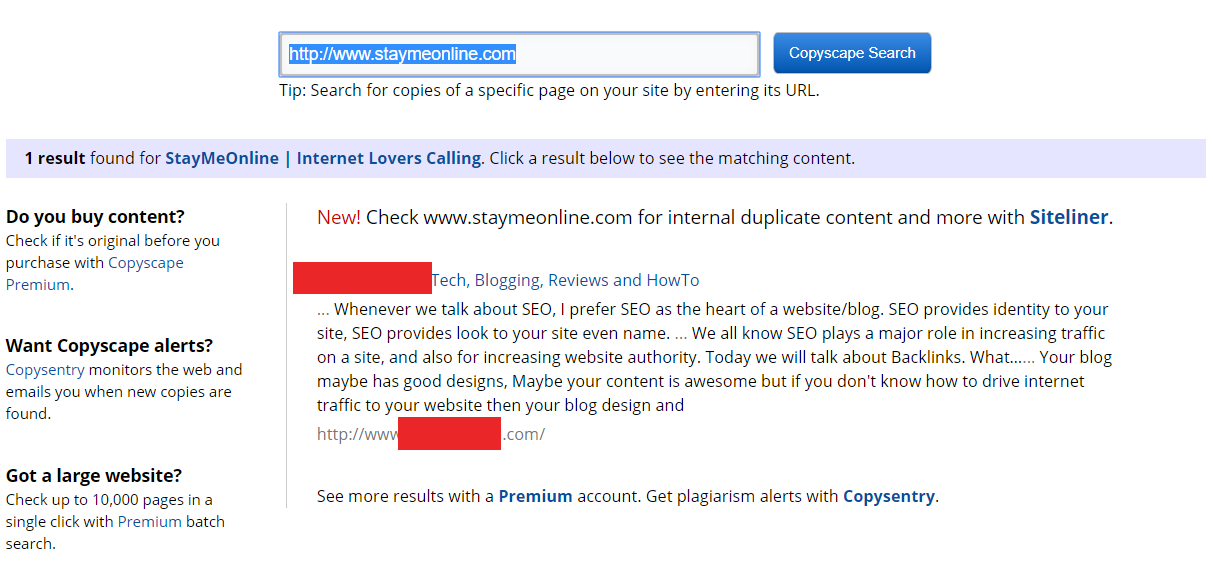 copyscape, staymeonline