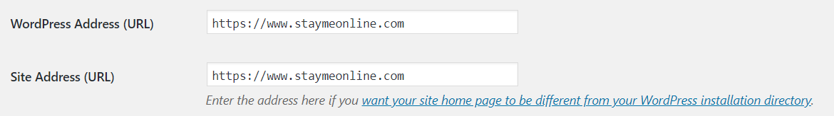 WordPress General Setting