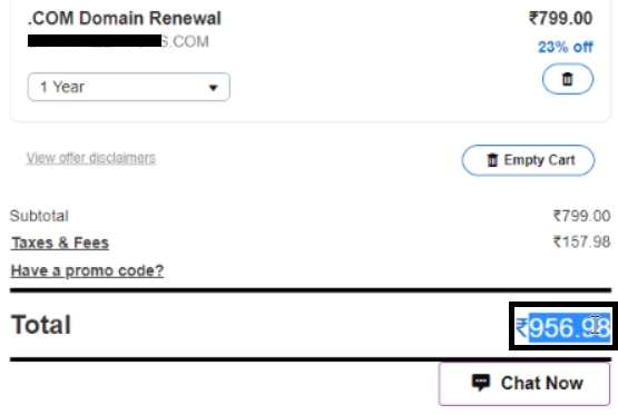 Godaddy Renewal Price
