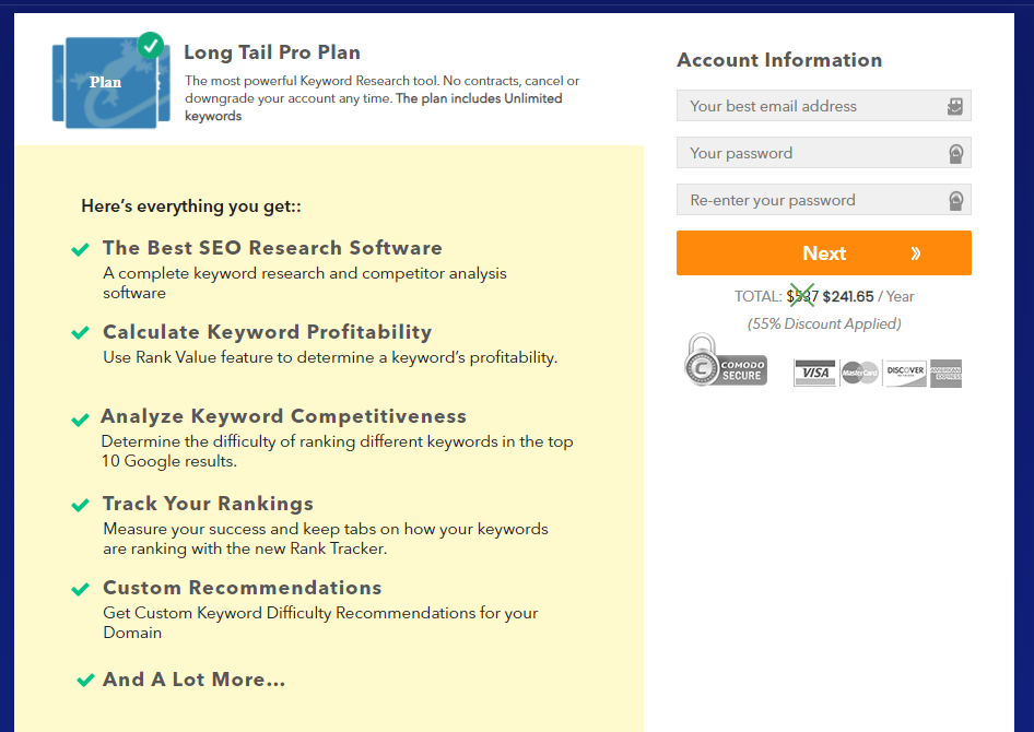 LongTailPro Checkout