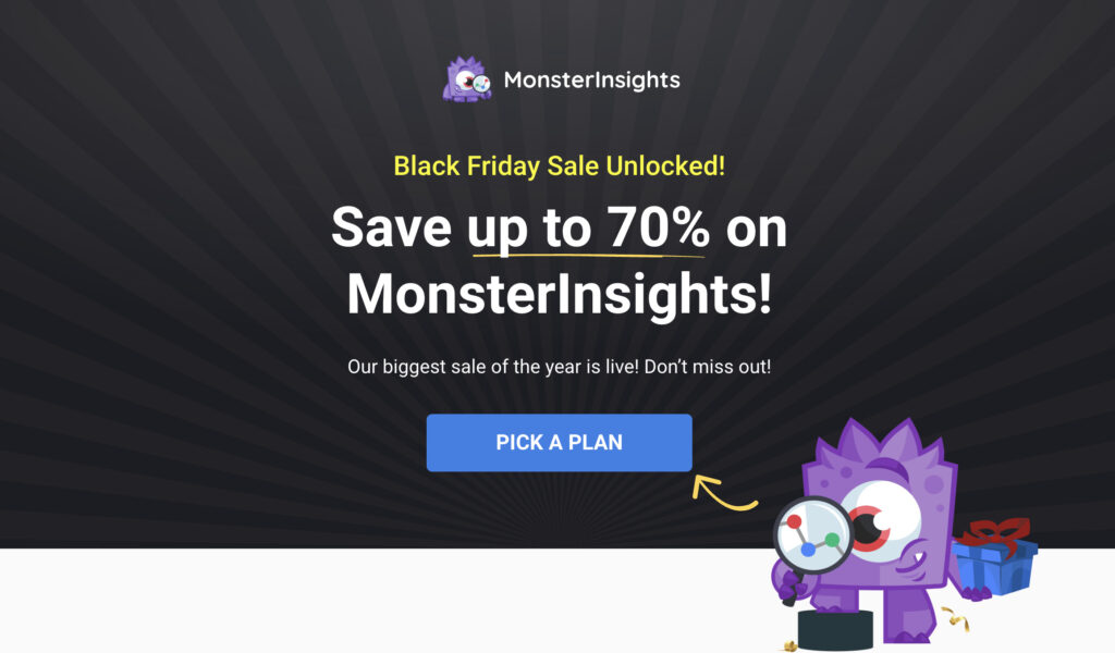 MonsterInsights Black Friday Sale 2022