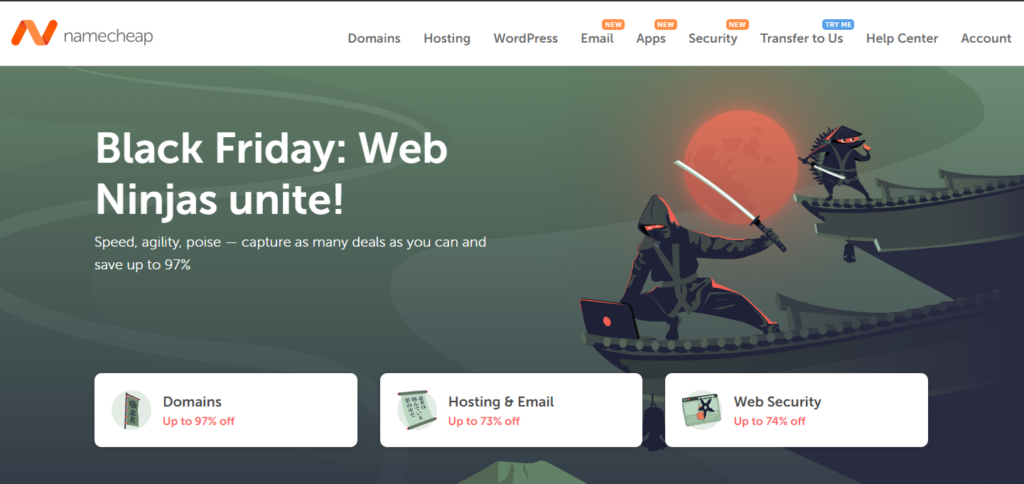 NameCheap Black Friday