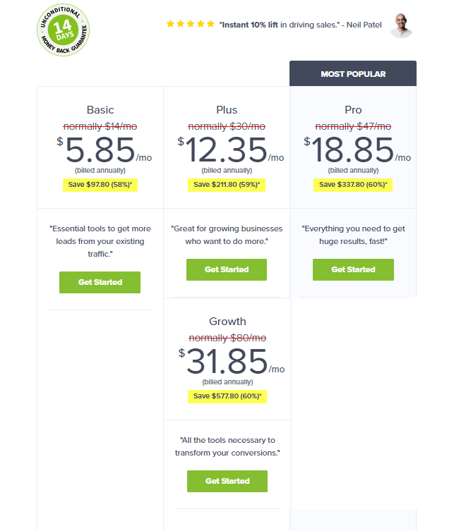 OptinMonster Black Friday pricing