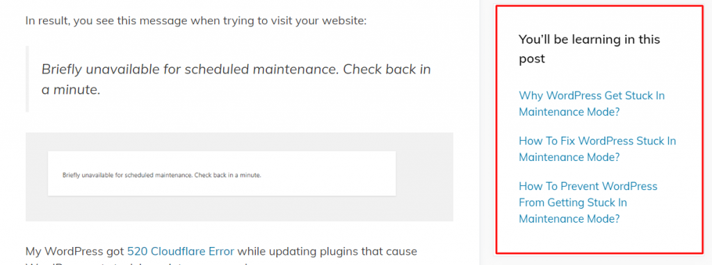 How To Add Table Of Contents In WordPress?