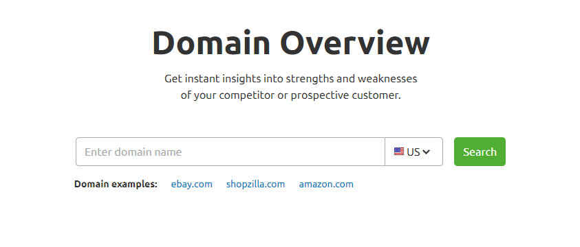 SEMrush Domain Overview