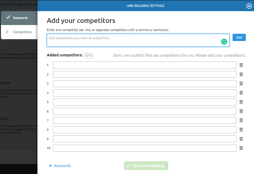 add competitios