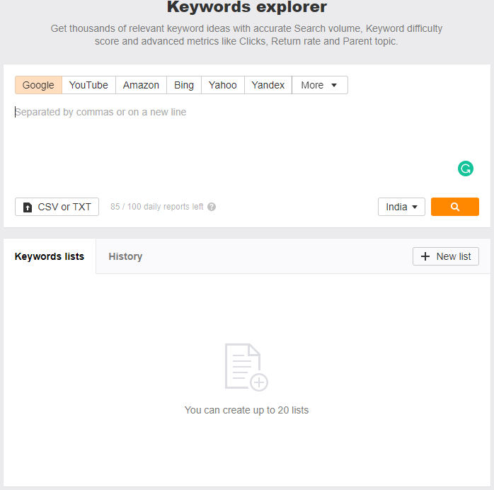 Battle: Semrush Vs Ahrefs! Which One You Should You Pick? Ahrefs Keyword Explorer