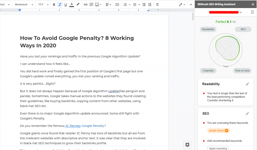 Semrush Content Marketing Platform Review: A ToolKit To Create Top-Notch Content? SEMrush SEO Writing Assistant Addon