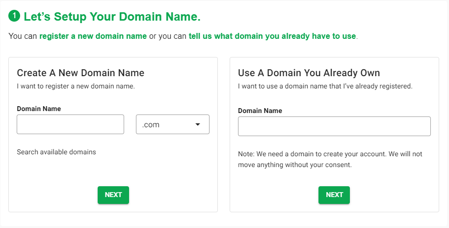 Enter your domain