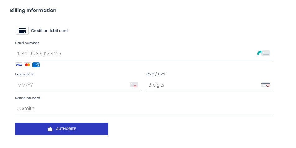 billing information