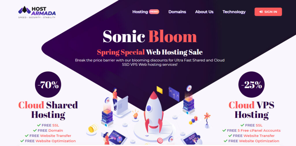 HostArmada Review [year]: Features, Uptime, Price & Speed (✅Tested)