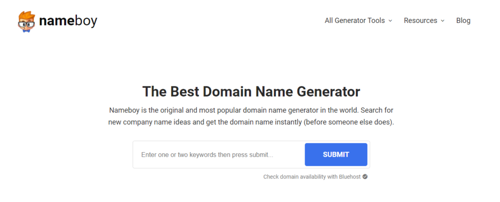 Nameboy domin name generator