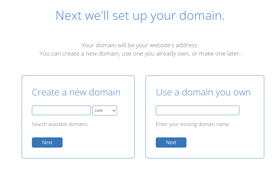 enter your domain