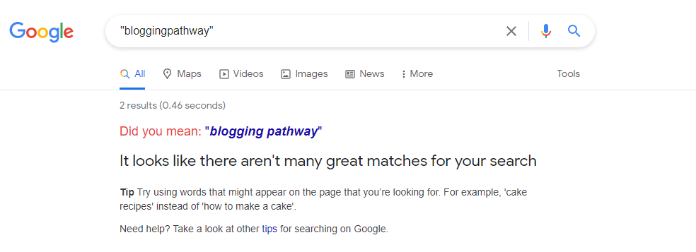 google search