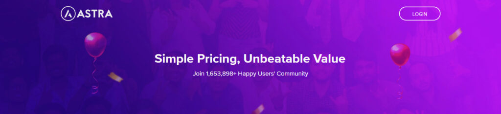 Astra lifetime deal pricing
