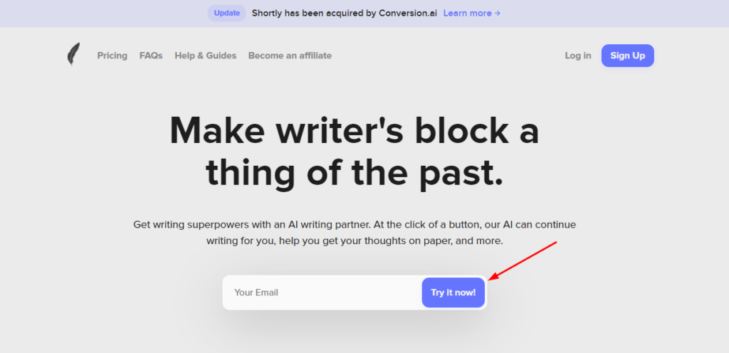 ShortlyAI free trial