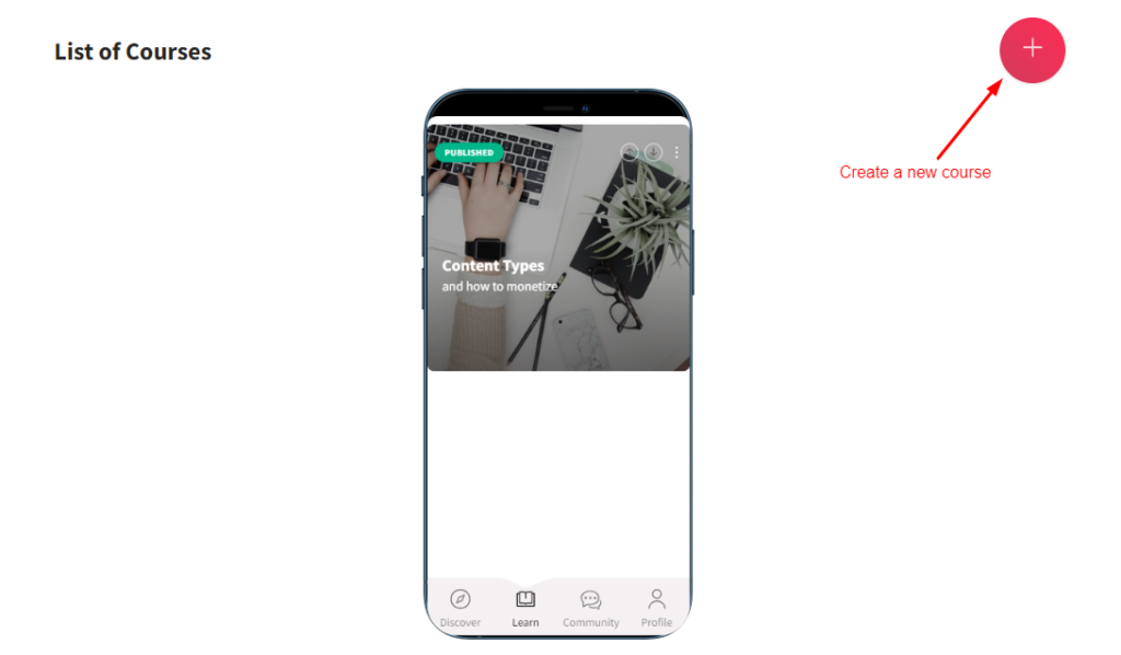 Create courses