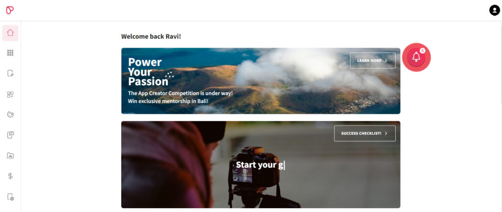 Passion.io Dashboard