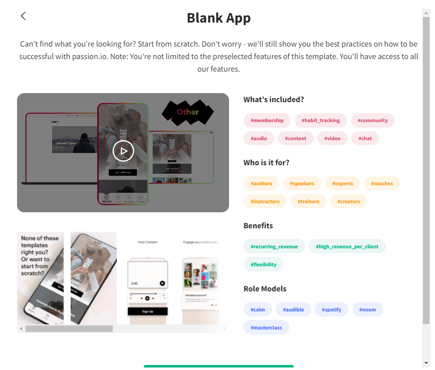 blank app