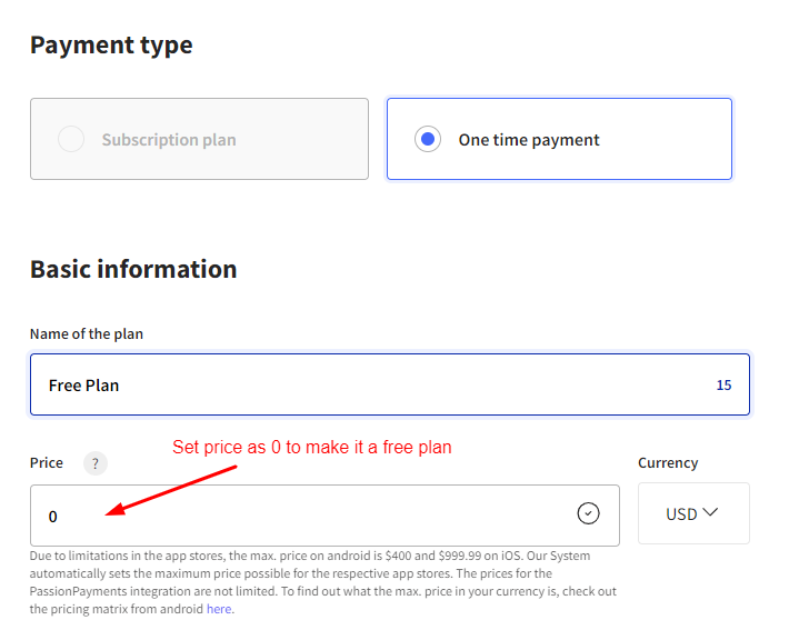 create a free plan