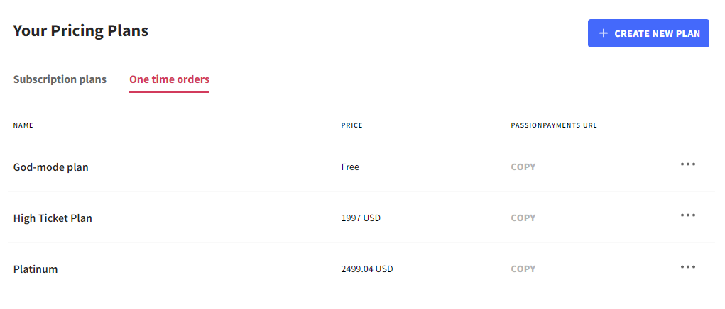 your pricing plans
