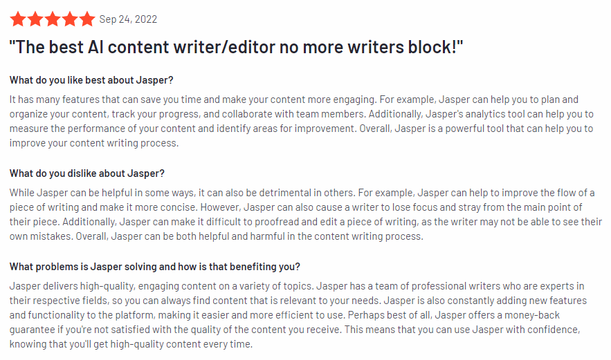Jasper.ai Reviews