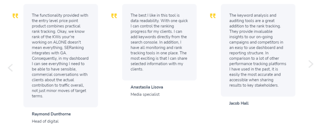 se ranking testimonials