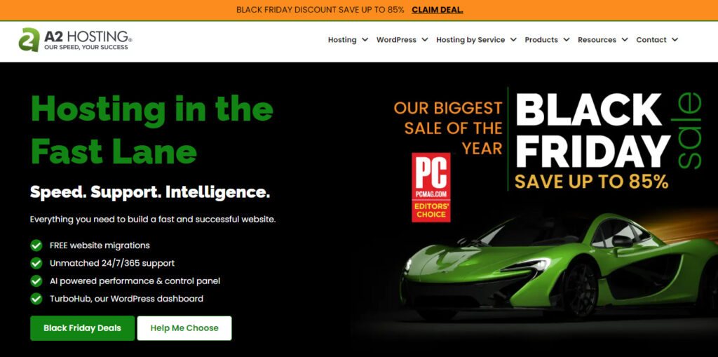 A2 Hosting Black Friday & Cyber Monday Sale