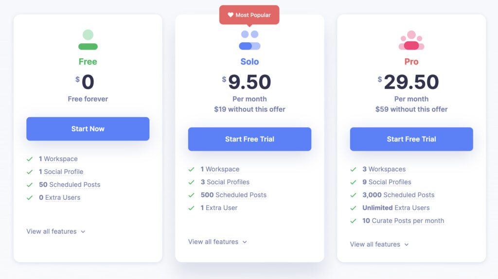 Missinglettr Black Friday Pricing