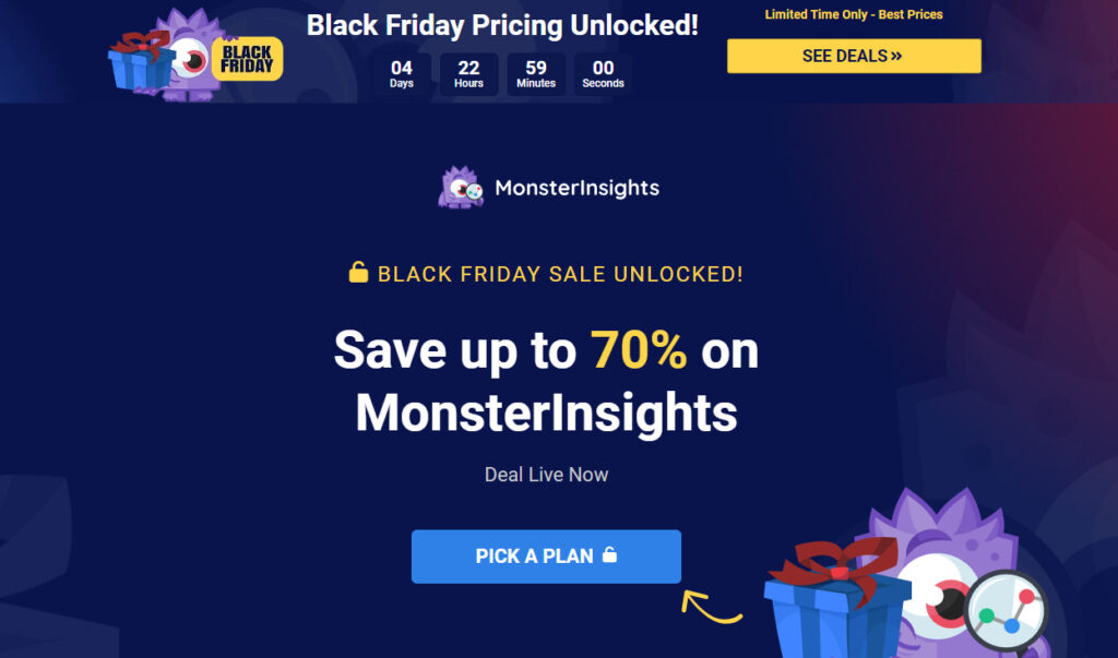 MonsterInsights Black Friday Offer