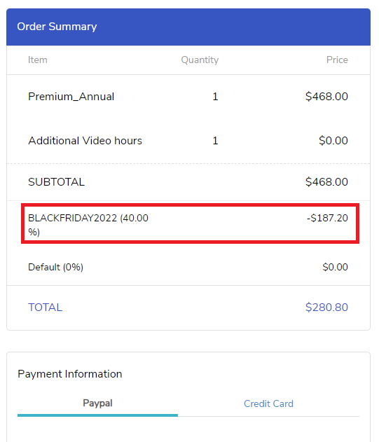 Pictory Black Friday Coupon Code applied