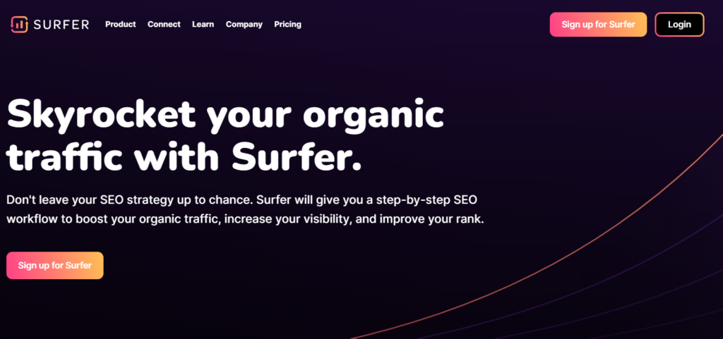 Surfer SEO Black Friday sale page