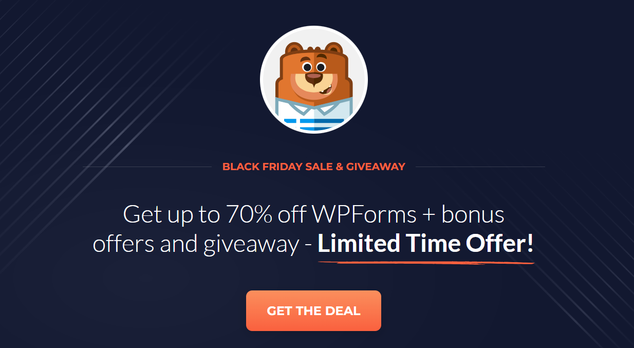 WPForms Black Friday Sale