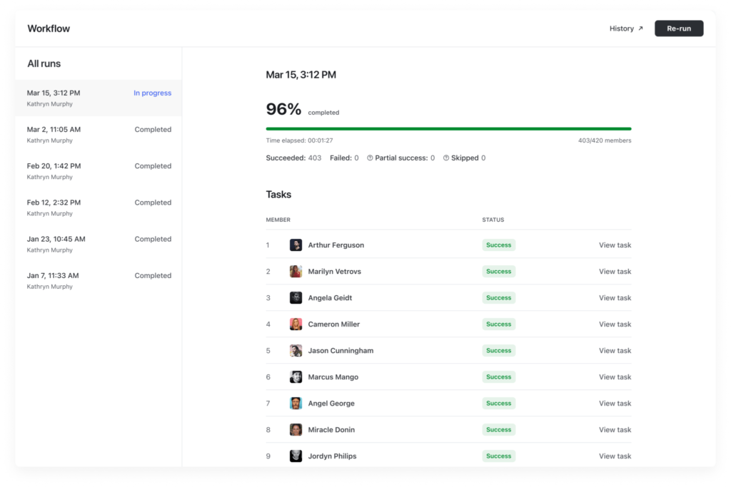 Circle so workflows