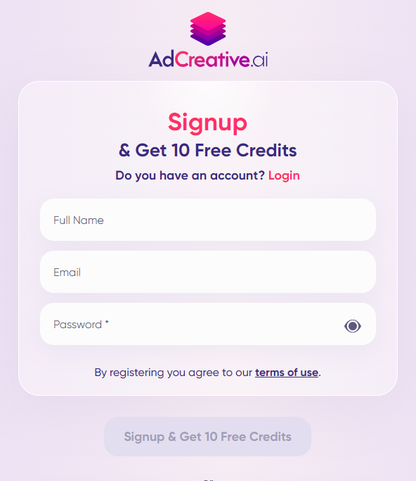 adcreative ai free trial registration
