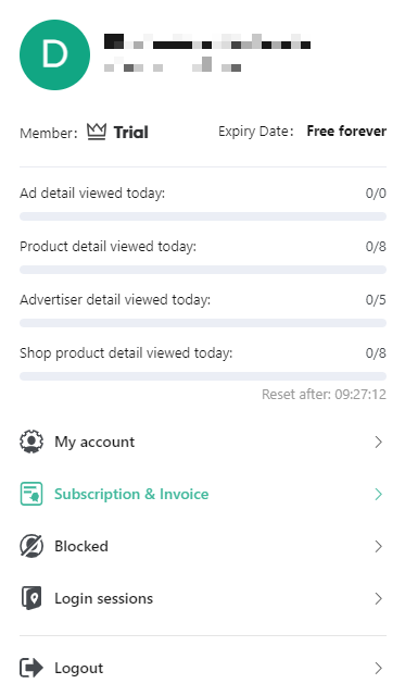 cancel PiPiAds trial account