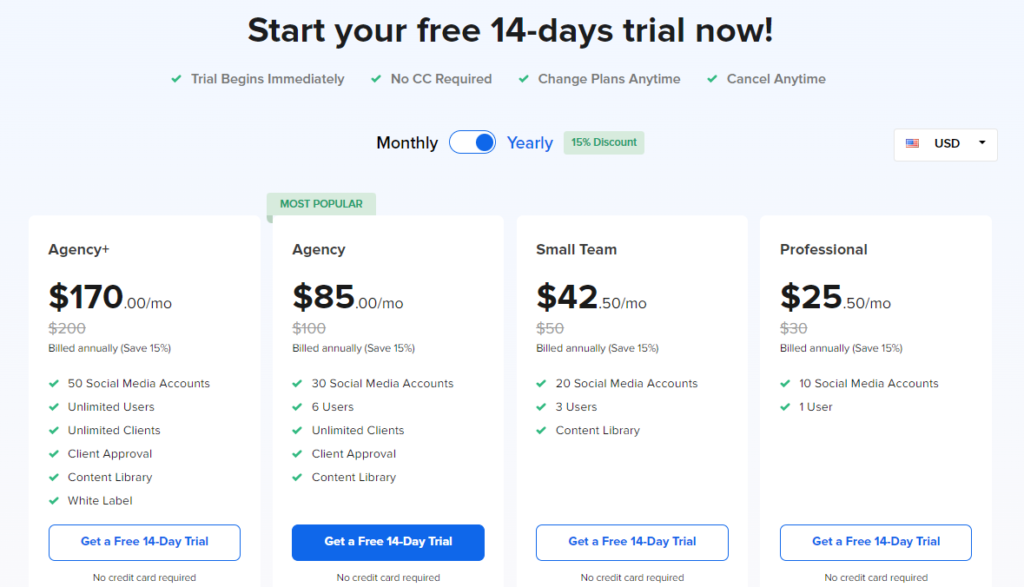 socialpilot 14-days trial