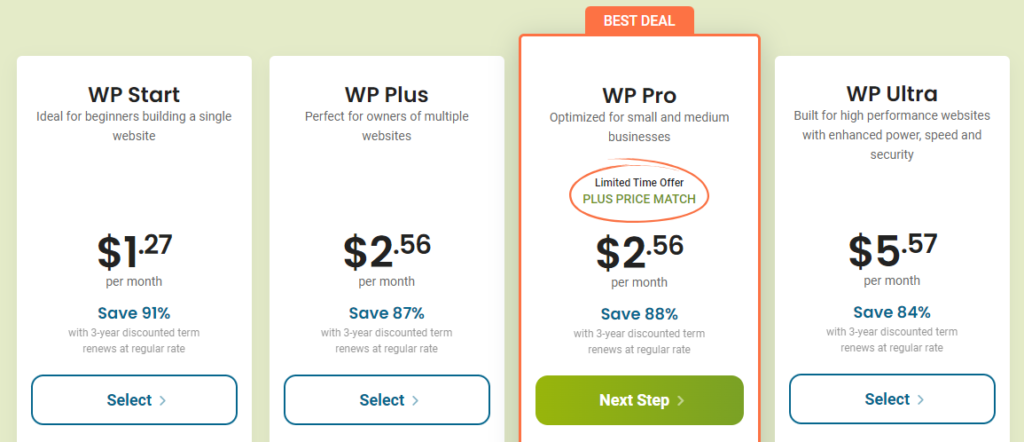 HostPapa Black Friday Pricing