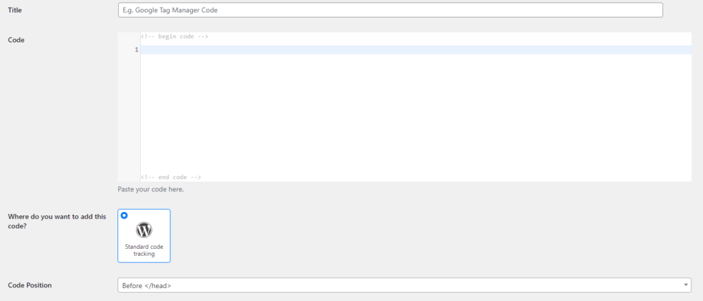 Tracking Codes ClickWhale