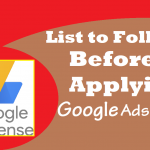 List To Follow Before Applying Google Adsense