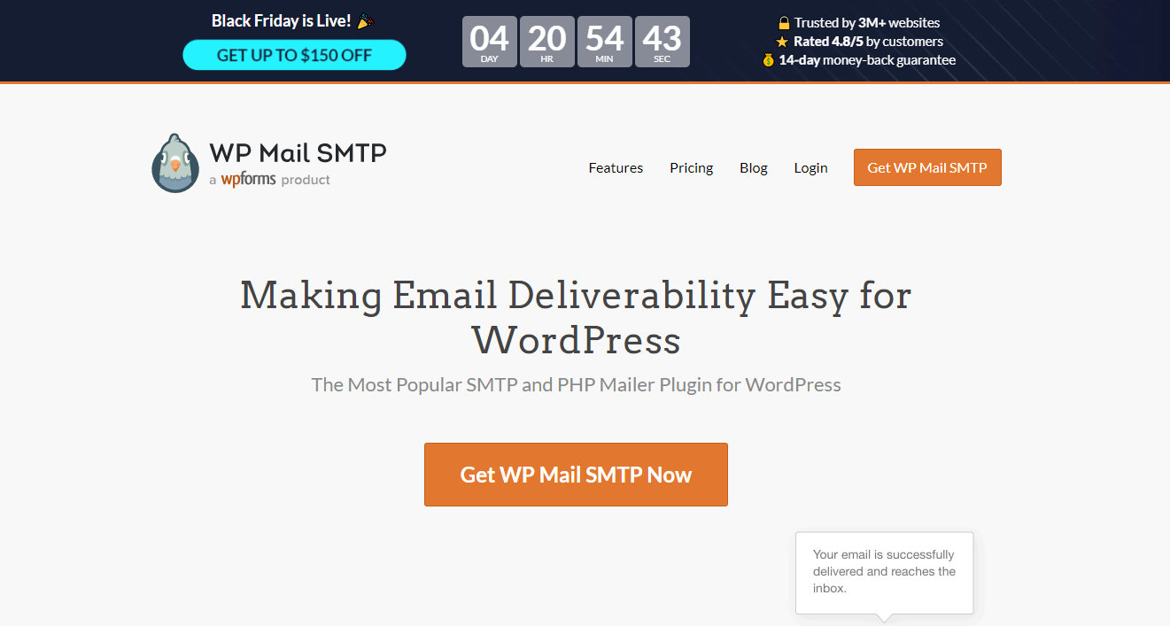 WP Mail SMTP Black Friday Deal 2025: Up To $150 OFF