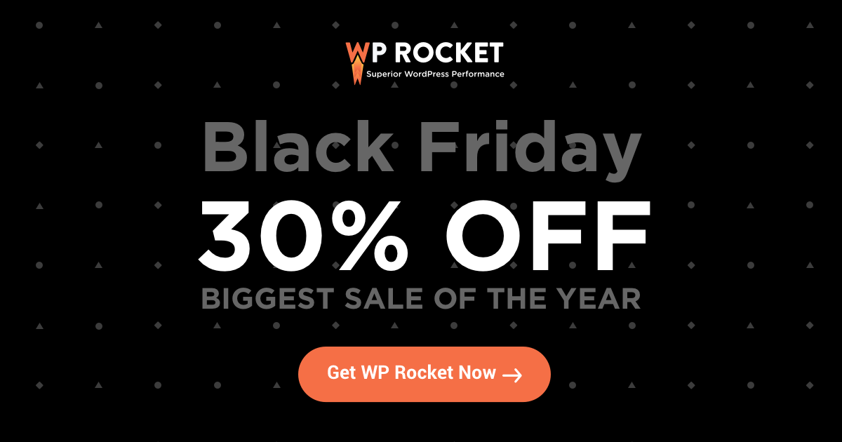 WP Rocket Black Friday Deal 2025: FLAT 30% OFF (Live)