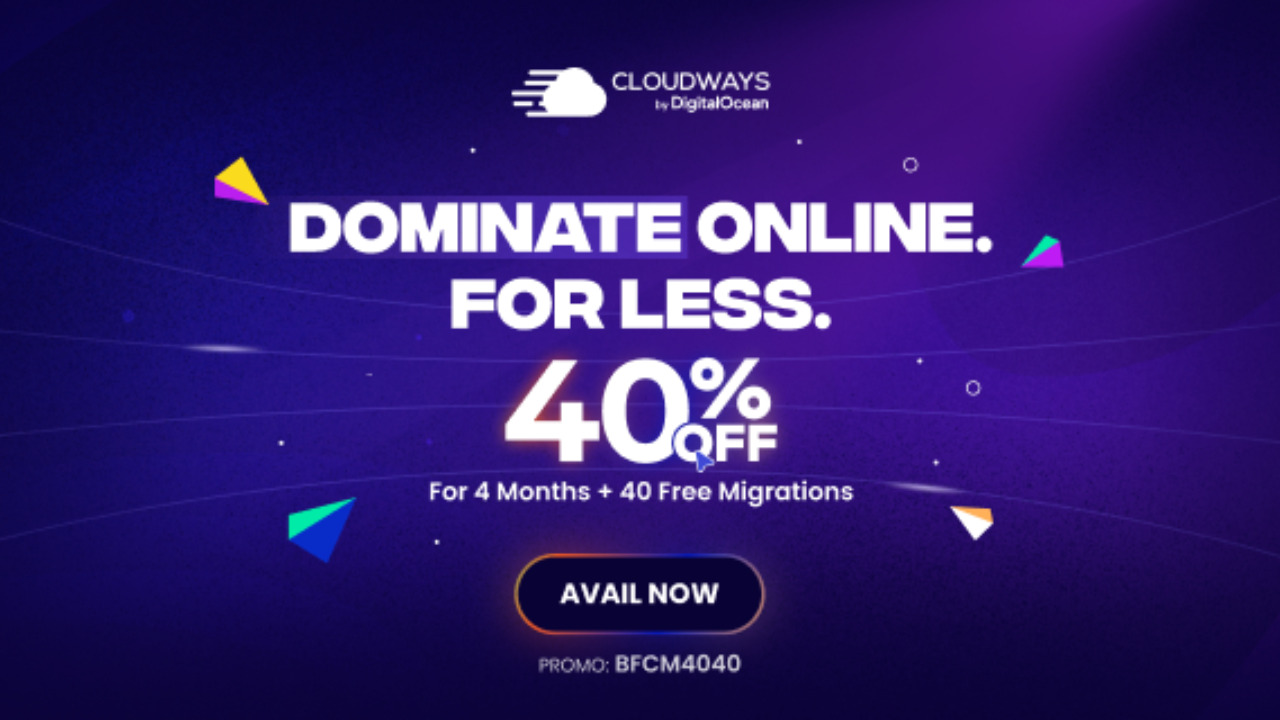 Cloudways Black Friday Deals 2025: 40% OFF For 4 Months On All Plans